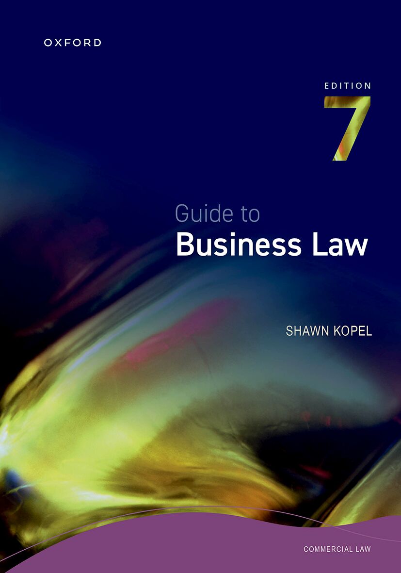 Guide to Business Law 7e ISBN/SKU: 9780190748463
