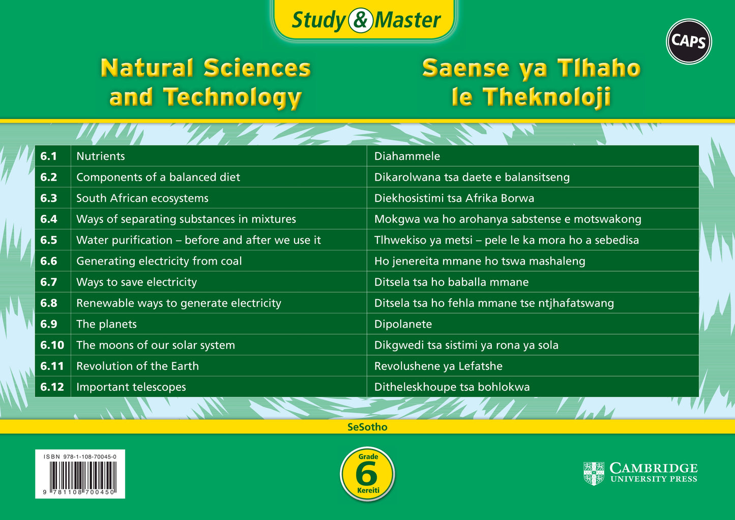 Study & Master Saense le Thekenoloji Kereiti 6 (poster pack - 12 posters in carry case) ISBN/SKU: 9781108700450