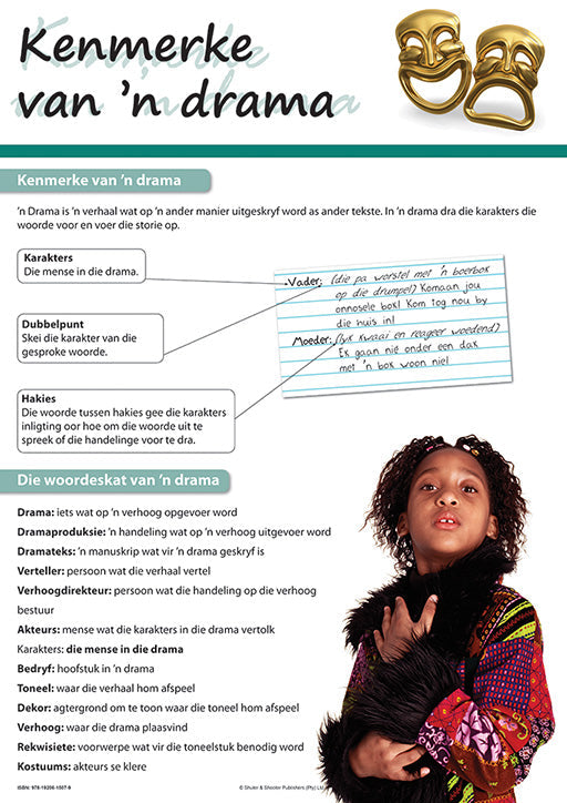 Chart: Features Of A Drama (Afrikaans) A2 ISBN/SKU: 9781920615079