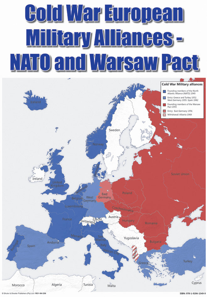 Chart: Cold War European A2 ISBN/SKU: 9781920615499