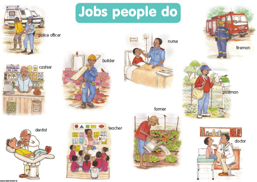 Chart: Jobs People Do Sepedi A2 ISBN/SKU: 9781928272083