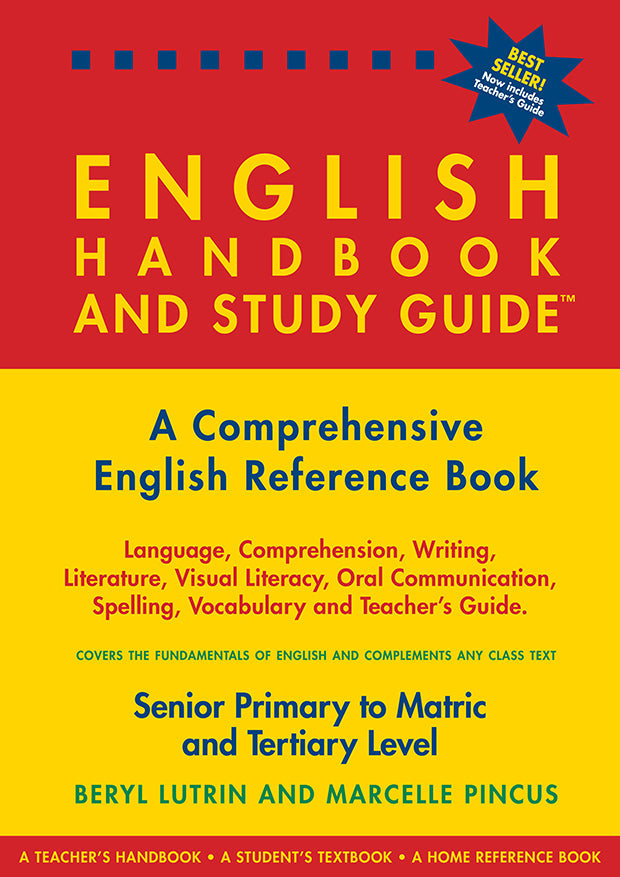 The English Handbook & Study Guide – Grades: 5 To 12 + Tertiary ISBN/SKU: 9780620325837