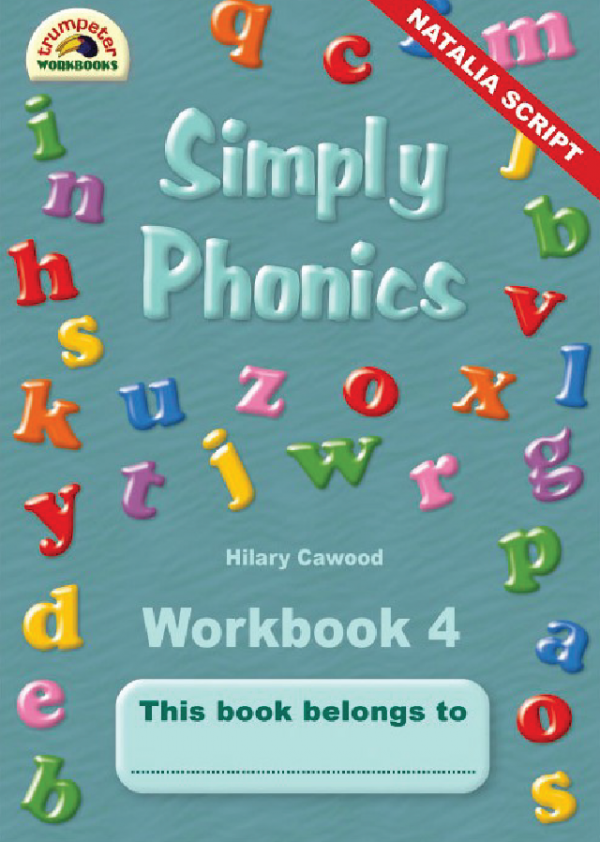 Simply Phonics - Workbook 4 (Natalia Script) ISBN/SKU: 9781920701024
