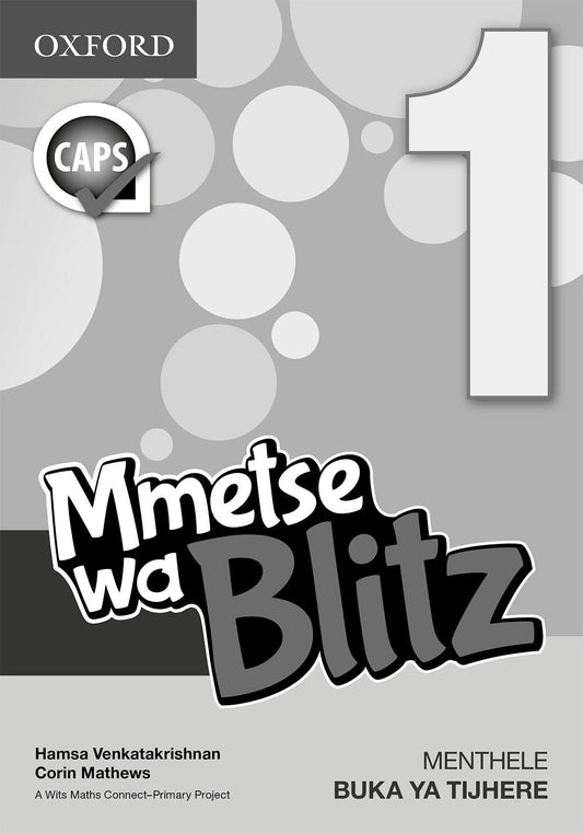 Blitz Mental Maths Gr 1 TG Sesotho ISBN/SKU: 9780190401559