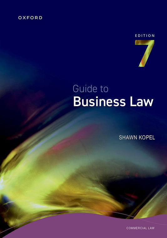 Guide to Business Law 7e ISBN/SKU: 9780190748463