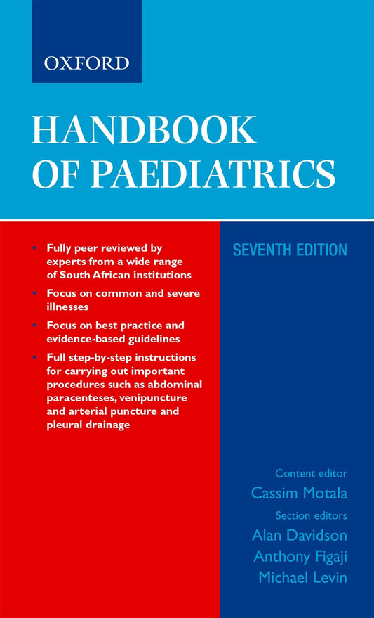 Handbook of Paediatrics 7e ISBN/SKU: ISBN/SKU: 9780195991178