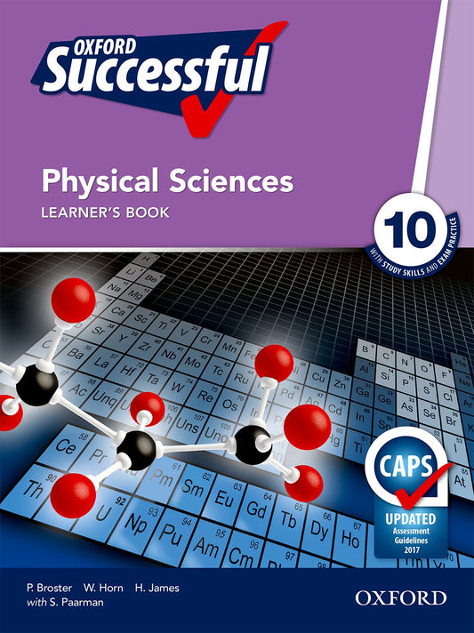 Oxford Successful Physical Sciences Gr10 LB(CAPS) ISBN/SKU: 9780195997354
