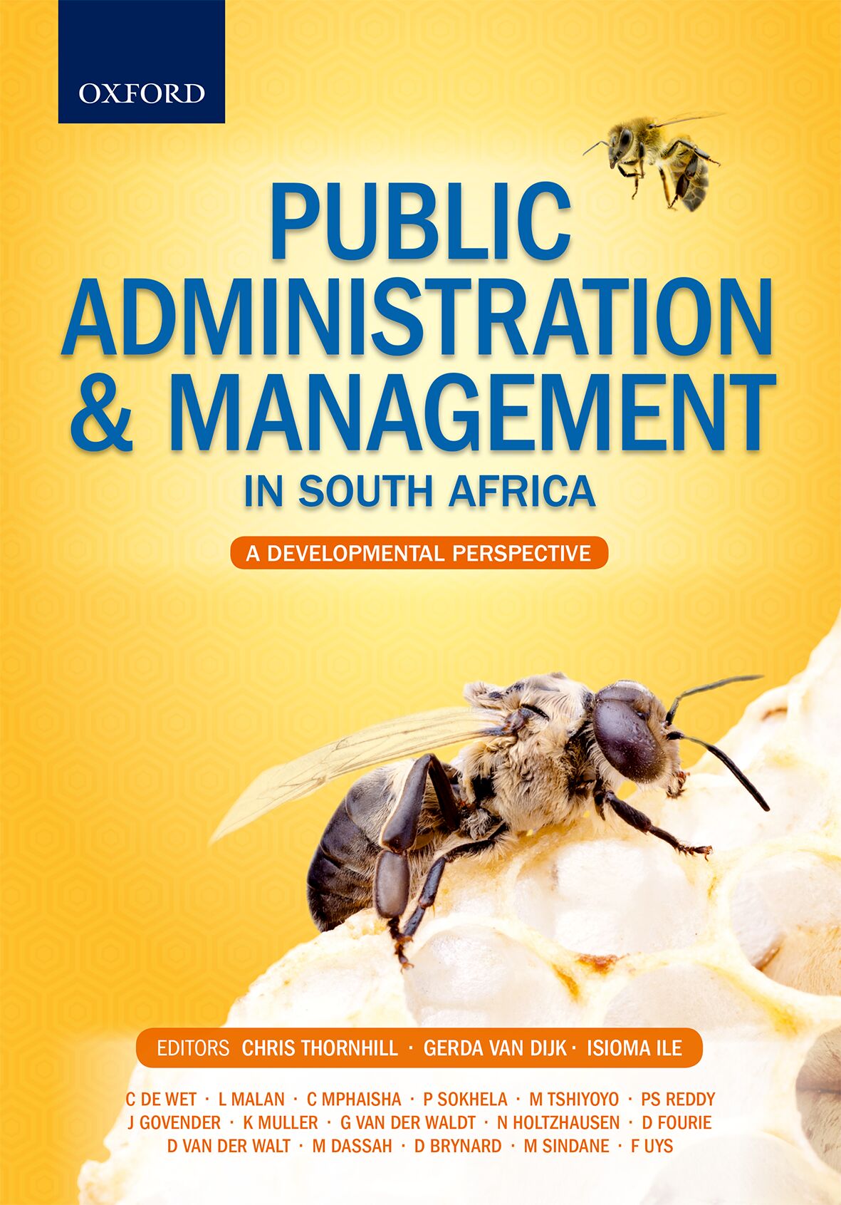 Public Administration & Management in South Africa: A developmental Perspective ISBN/SKU: ISBN/SKU: 9780199045730