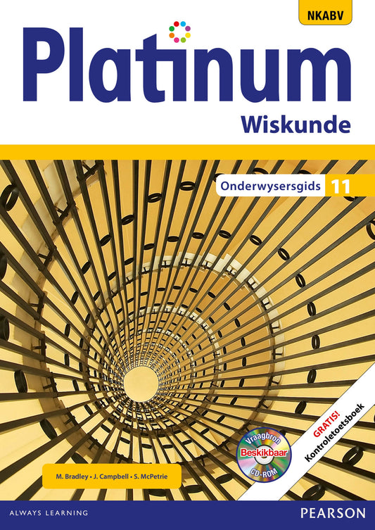 Platinum Wiskunde Gr 11 OG with Control Test Book & Question Bank CD ISBN/SKU: 9780636137295