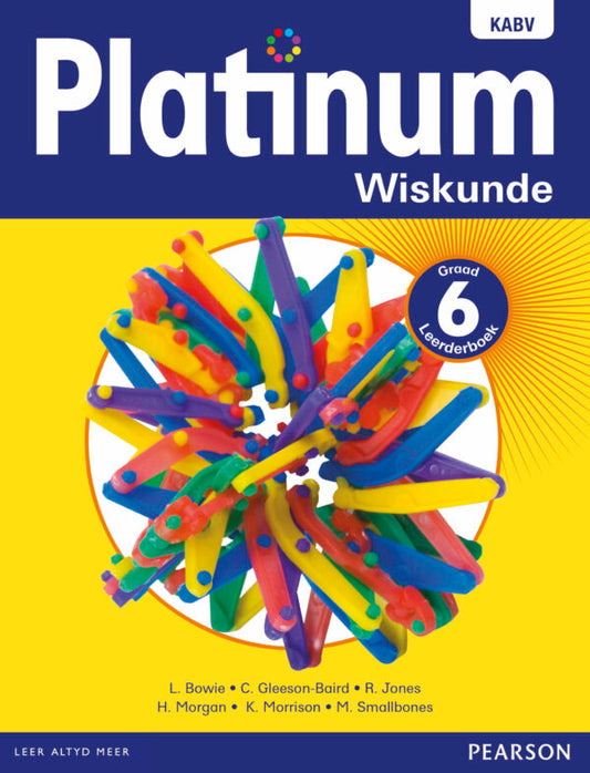 Platinum Wiskunde Graad 6 LB ISBN/SKU: 9780636138261