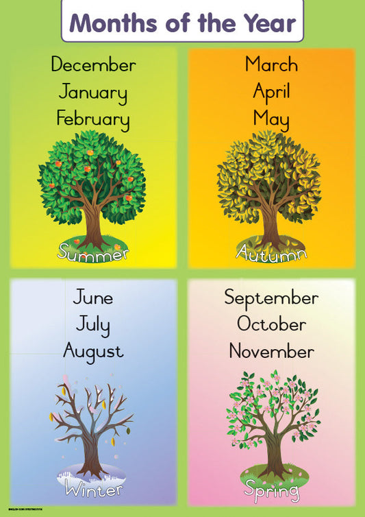 Chart: Shuters Hand In Hand Gr R Months Of The Year A2 ISBN/SKU: 9780796075116