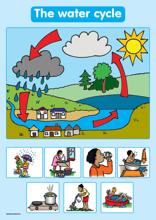 Chart: Shuters Hand In Hand Gr R: The Water Cycle A2 ISBN/SKU: 9780796075192