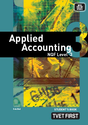 Applied Accounting NQF3 Student's Book ISBN: 9780853208853 ISBN/SKU: 9780853208853