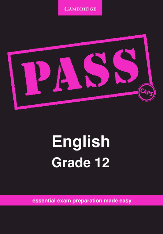 PASS English Grade 12 ISBN/SKU: 9781107456549