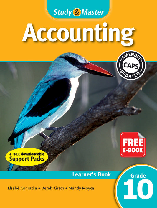 Study & Master Accounting Learner's Book Grade 10 ISBN/SKU: 9781107602519