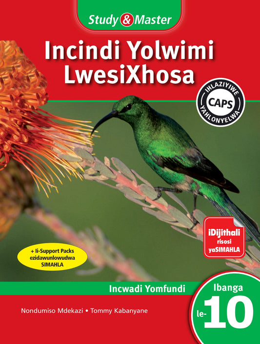 Study & Master Incindi Yolwimi LwesiXhosa Incwadi Yomfundi Ibanga le-10 ISBN/SKU: 9781107603370