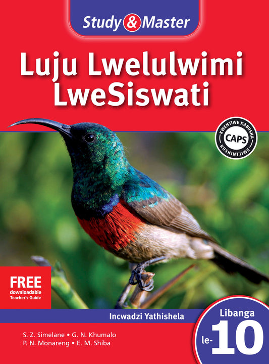 Study & Master Luju Lwelulwimi LweSiswati Incwadzi Yatishela Libanga le-10 ISBN/SKU: 9781107612471