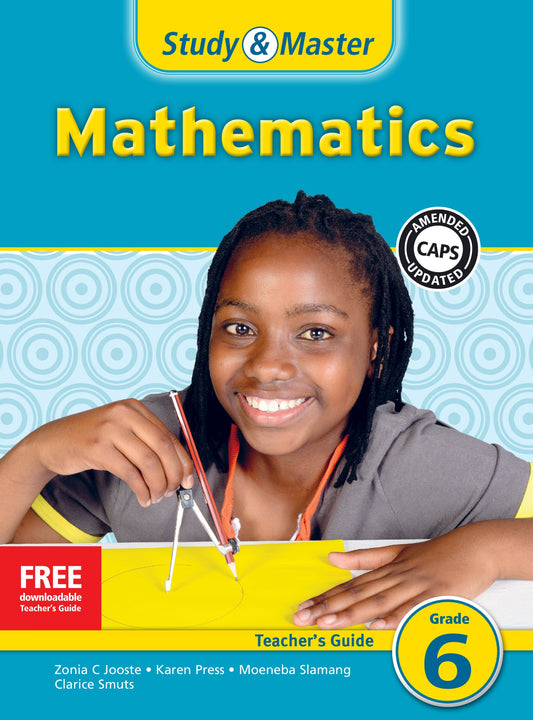 Study & Master Mathematics Teacher's Guide Grade 6 ISBN/SKU: 9781107632196