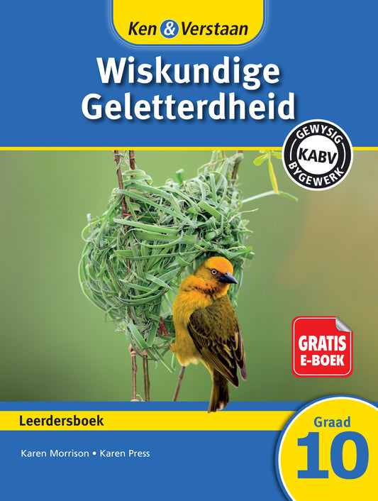 Ken & Verstaan Wiskundige Geletterdheid Leerdersboek Graad 10 ISBN/SKU: 9781107658646