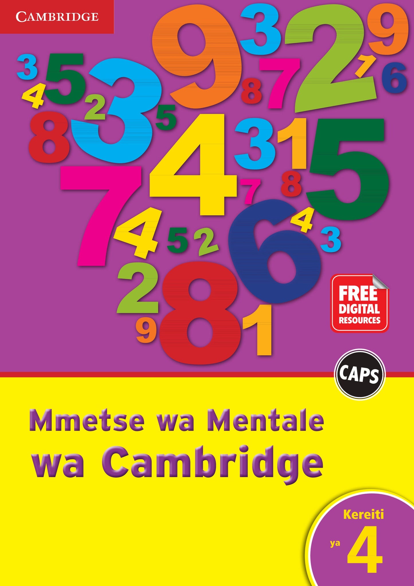 Cambridge Mental Maths Kereiti 4 Sesotho ISBN/SKU: 9781108437967
