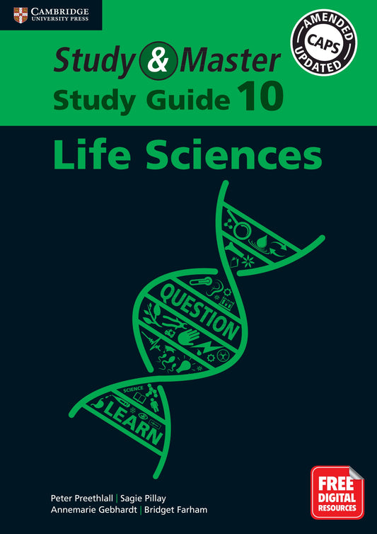 Study & Master Life Sciences Study Guide Grade 10 ISBN/SKU: 9781108629355