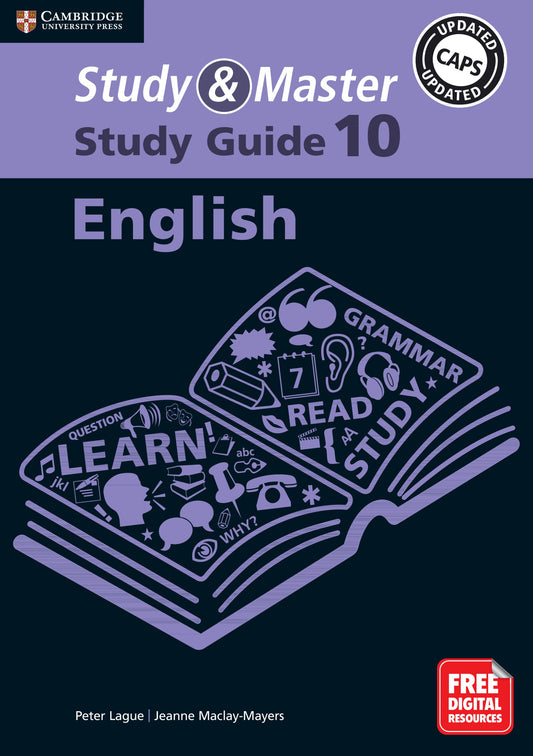 Study & Master English Study Guide Grade 10 ISBN/SKU: 9781108650496