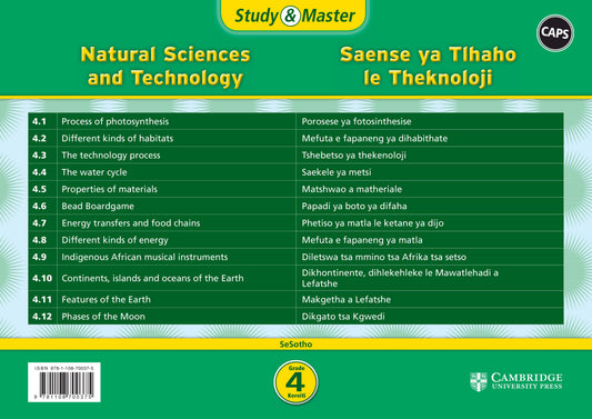 Study & Master Saense le Thekenoloji Kereiti 4 (poster pack - 12 posters in carry case) ISBN/SKU: 9781108700375
