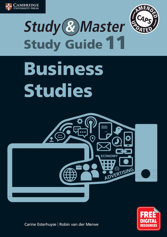 Study & Master Business Studies Study Guide Grade 11 ISBN/SKU: 9781108868457