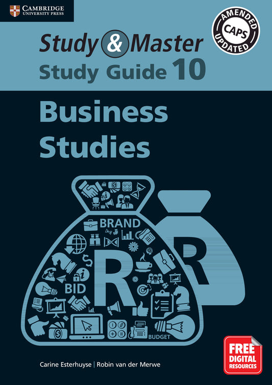 Study & Master Business Studies Study Guide Grade 10 ISBN/SKU: 9781108868471
