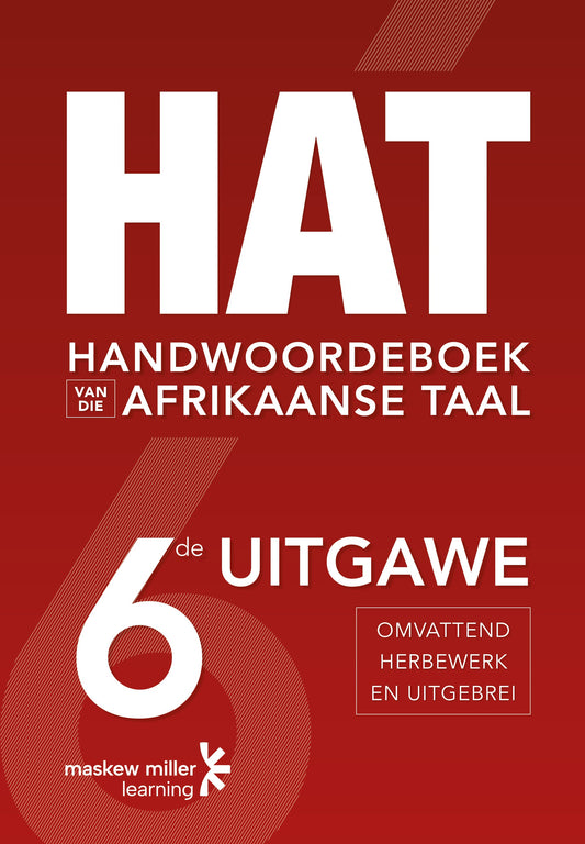 HAT Handewoordeboek van die Afrikaanse Taal 6de Uitgawe ISBN/SKU: 9781770257009