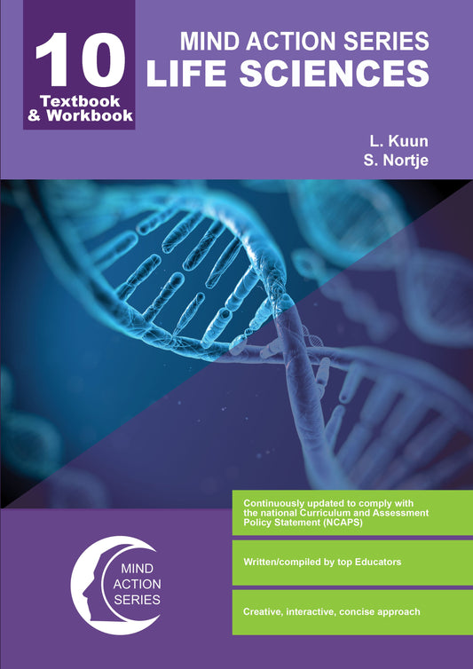 Mind Action Series Life Sciences Textbook & Workbook NCAPS (2019) GR 10 Printed-Punched ISBN/SKU: 9781776116034 (LFS115)