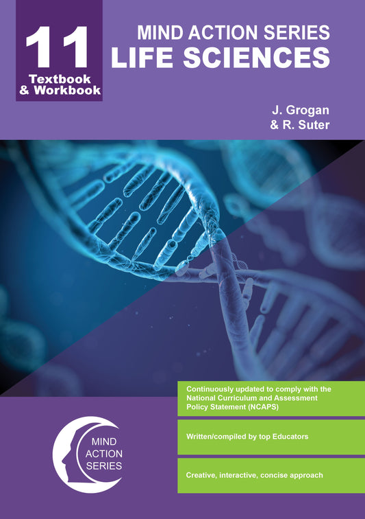 Mind Action Series Life Sciences Textbook & Workbook NCAPS GR 11 Printed-Bound ISBN/SKU: 9781869214333 (LFS 30)