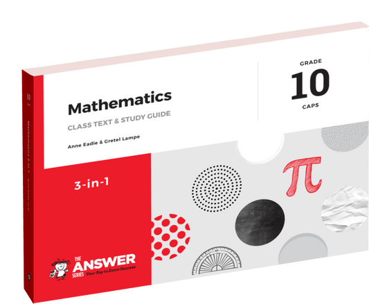 The Answer Series Gr 10 Mathematics '3 in 1' ISBN/SKU: 9781920297794