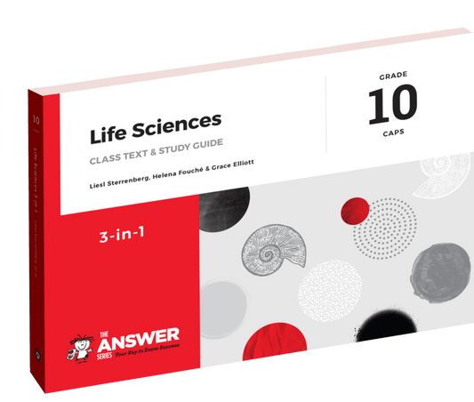 The Answer Series Gr 10 Life Sciences '3 in 1' CAPS ISBN/SKU: 9781920297855