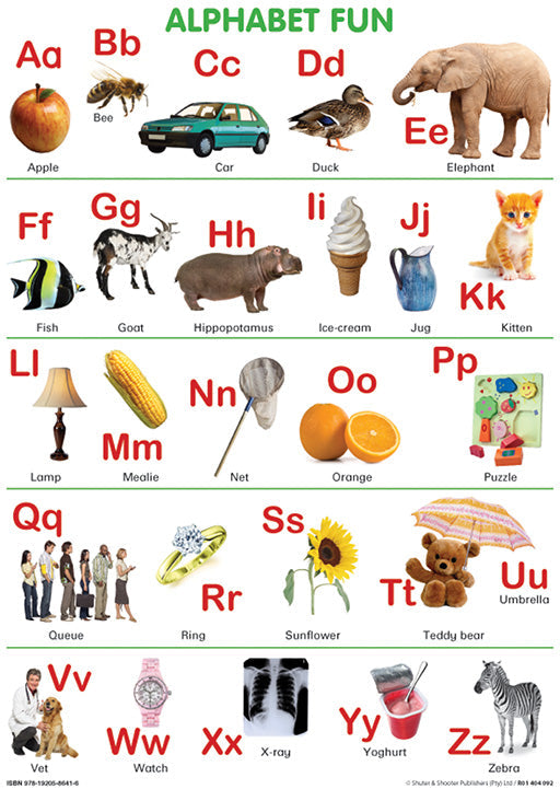 Chart: Alphabet Fun Poster A2 ISBN/SKU: 9781920586416
