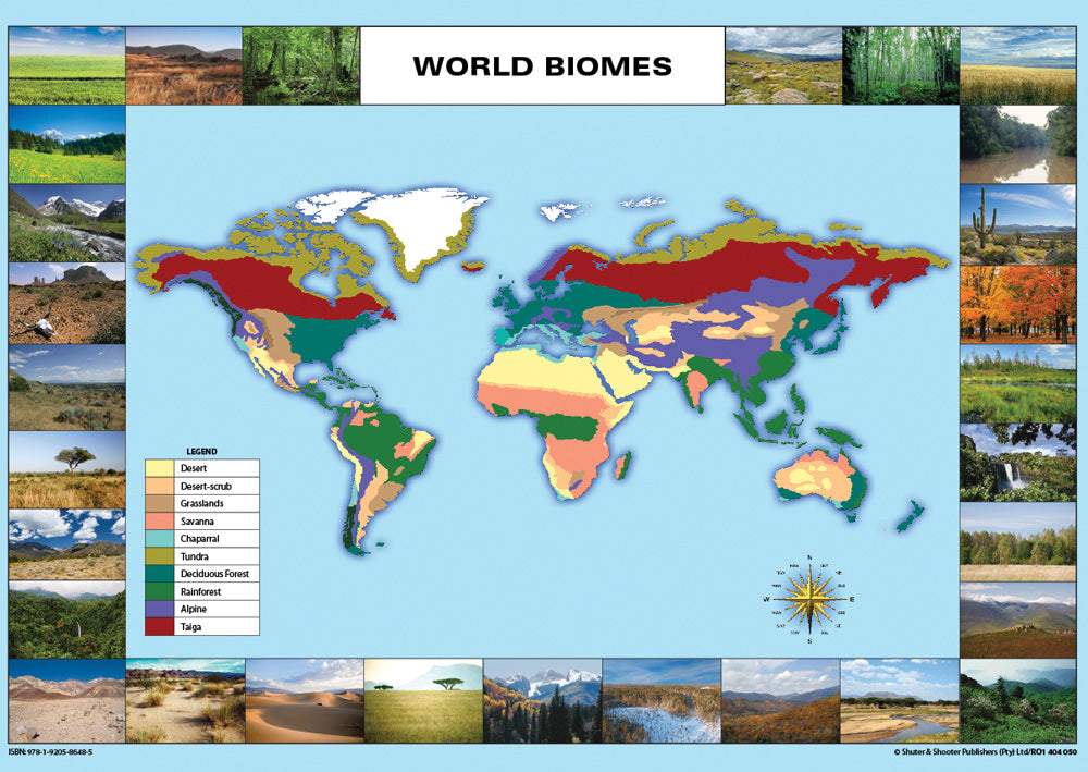 Chart: World Biomes A1 ISBN/SKU: 9781920586485