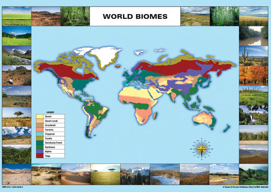 Chart: World Biomes A1 ISBN/SKU: 9781920586485