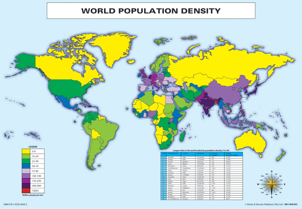 Chart: World Population A1 ISBN/SKU: 9781920586492