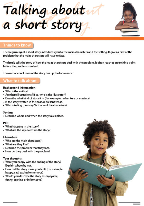 Chart: Talking About A Short Story (English) A2 (Flat) ISBN/SKU: 9781920586508