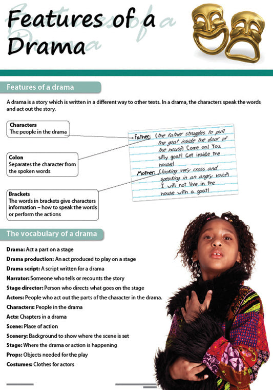 Chart: Features Of A Drama (Flat) A2 ISBN/SKU: 9781920586546