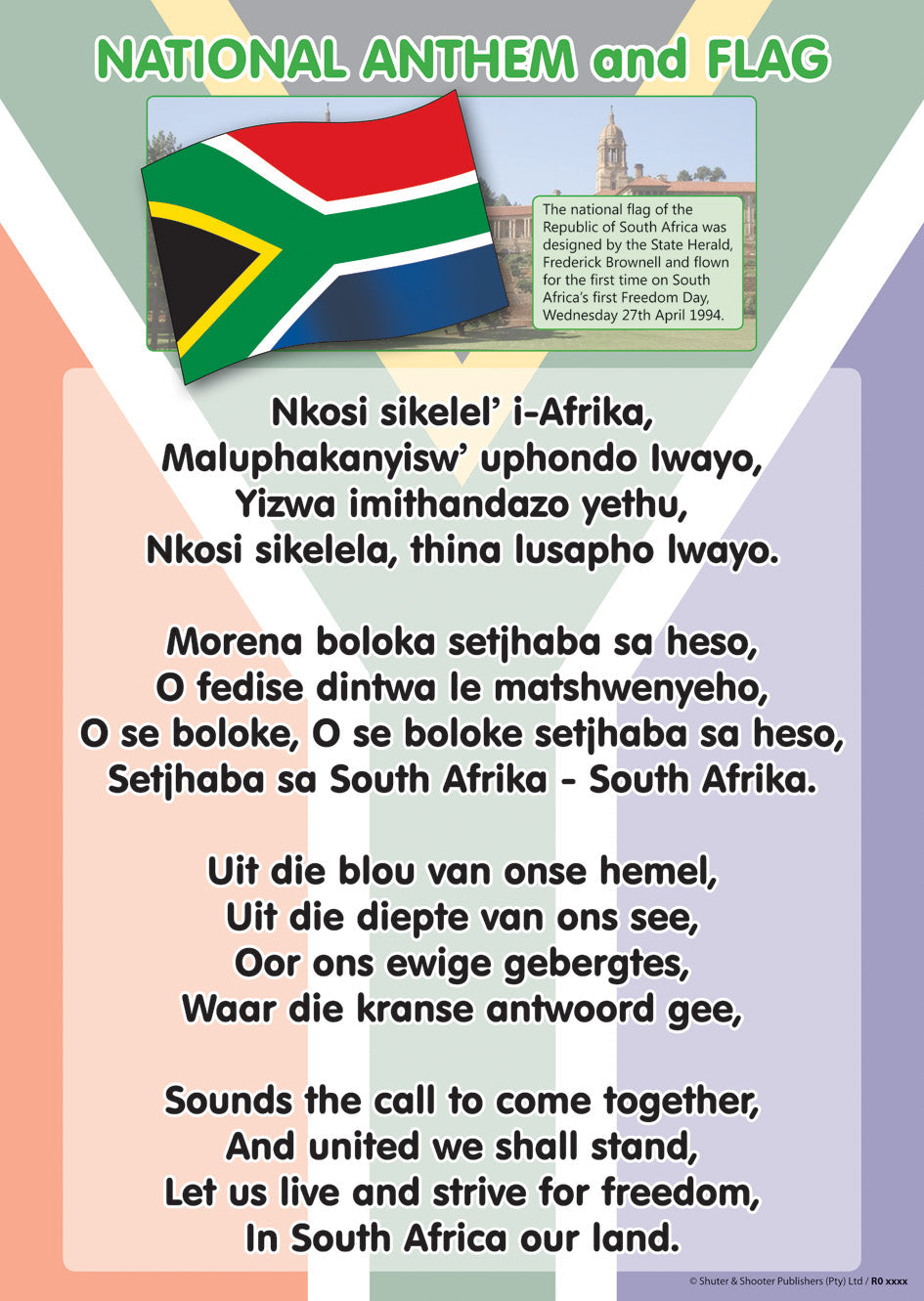 Chart: National Anthem And Flag A2 ISBN/SKU: 9781920615130