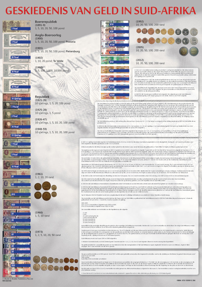 Chart: Geskiedenis Van Geld In Suid Afrika A1 (Flat) ISBN/SKU: 9781920615284