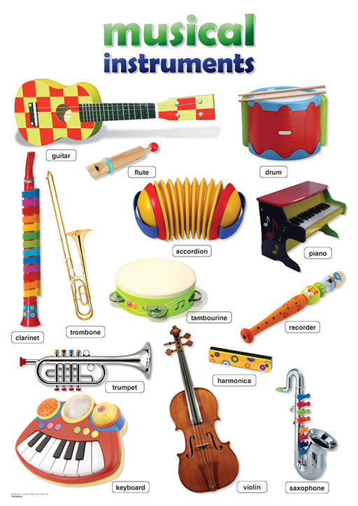 Chart: Musical Instrument A2 ISBN/SKU: 9781920615536