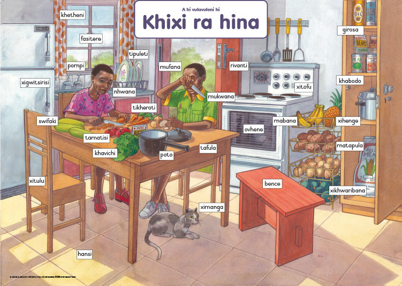 Chart: Lets Talk About Our Kitchen Xitsonga A2 ISBN/SKU: 9781928271581