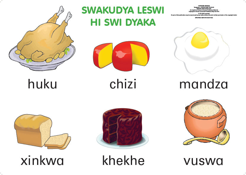 Chart: The Food We Eat Xitsonga A2 ISBN/SKU: 9781928271642