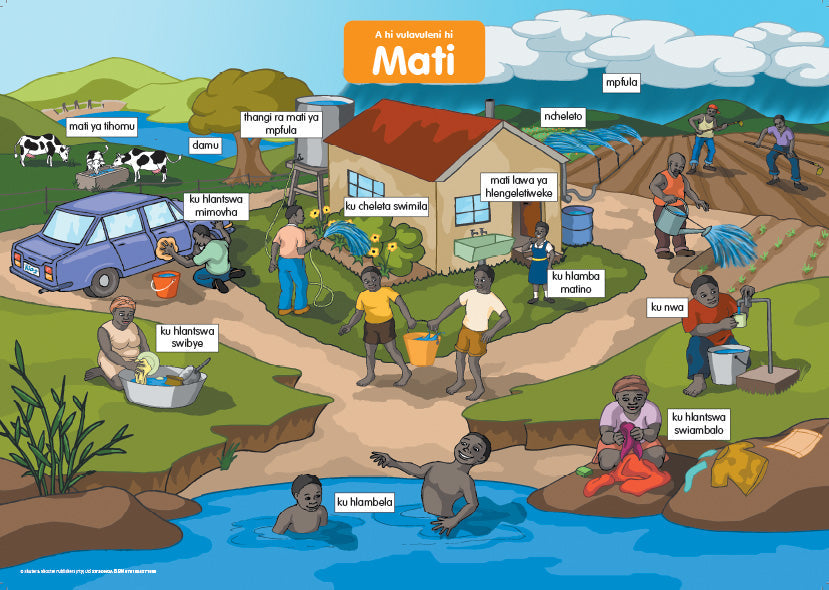 Chart: Lets Talk About Water Xitsonga A2 ISBN/SKU: 9781928271659