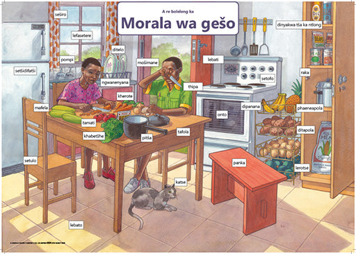 Chart: Lets Talk About Our Kitchen Sepedi A2 ISBN/SKU: 9781928271826