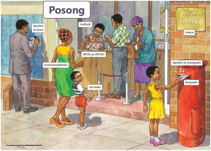 Chart: The Post Office Sepedi A2 ISBN/SKU: 9781928271901