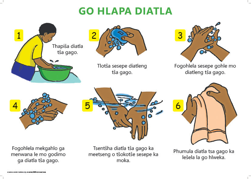 Chart: Wahing Hands Sepedi A2 ISBN/SKU: 9781928272052