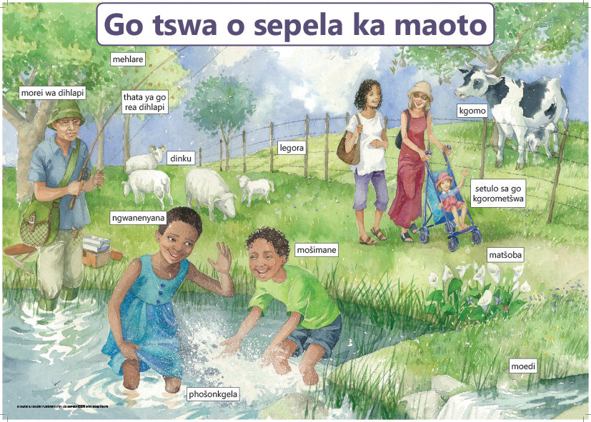 Chart: Out For A Walk Sepedi A2 ISBN/SKU: 9781928272076